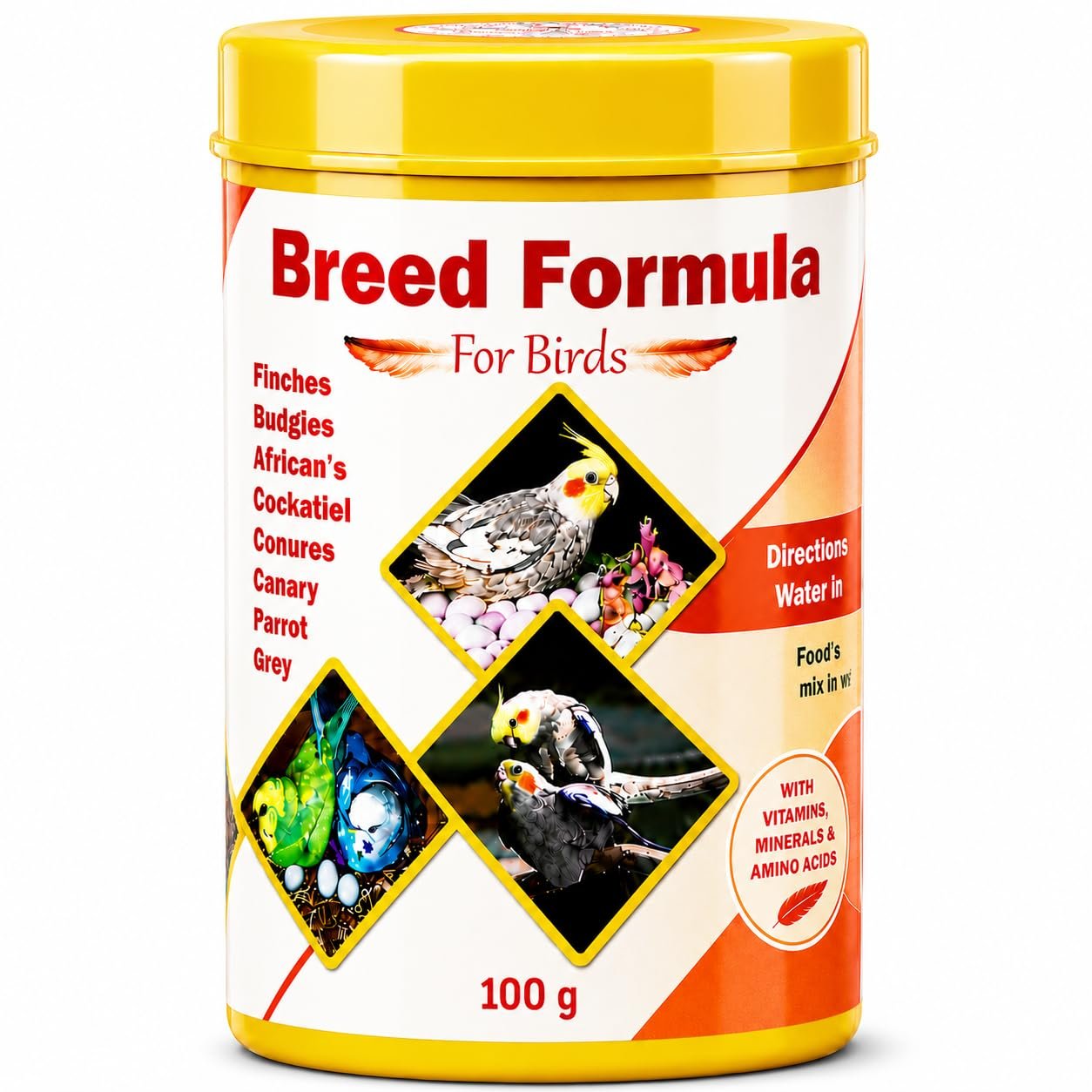 Star Farms Breeding Formula – (100 Grams) Complete Breeding Nutrition for Pet Birds | Supports Fertility, Egg Quality, Energy