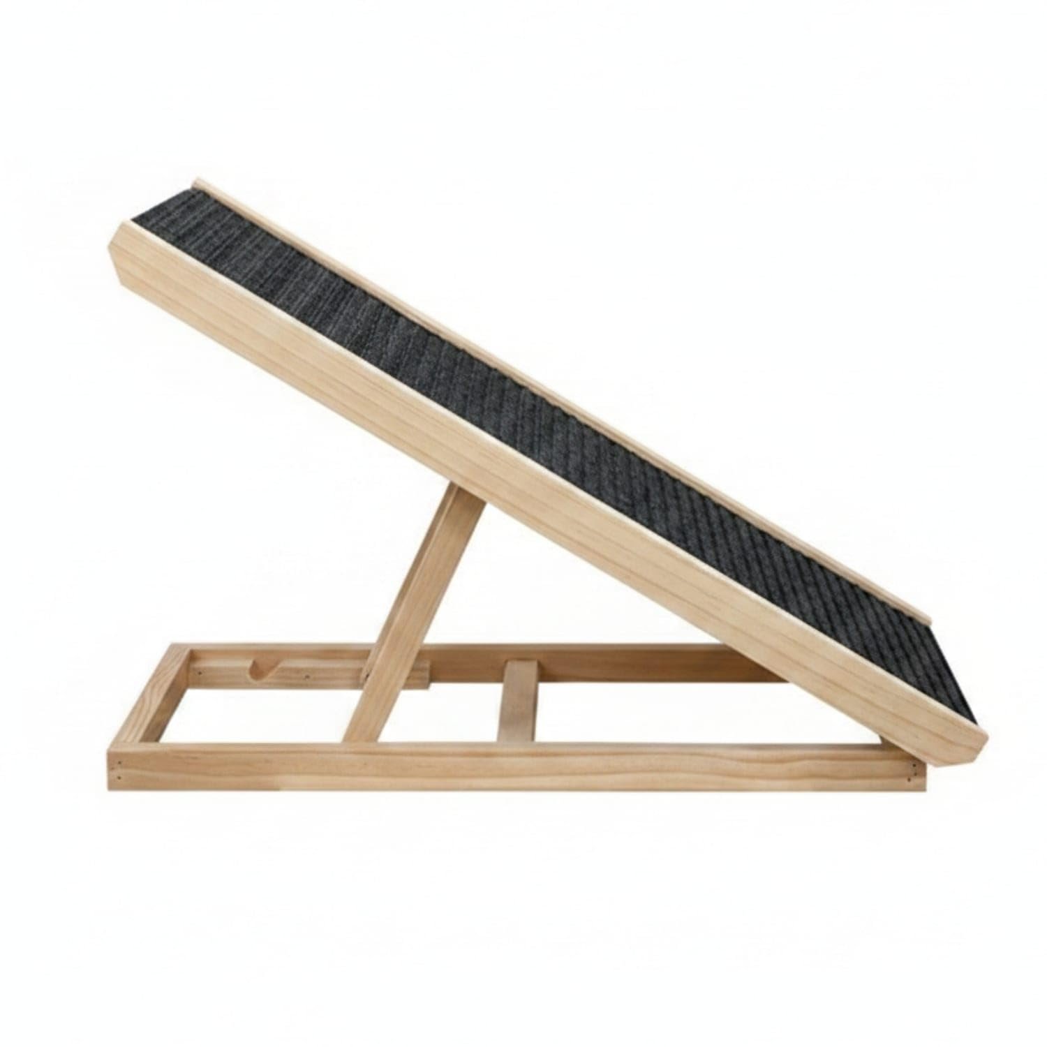 Sturdy Pet Ramp with Anti-Slip Surface Space-Saving Adjustable Dog Ramp Portable Compact for Dogs, Injured Pets, Cats, Bed, S