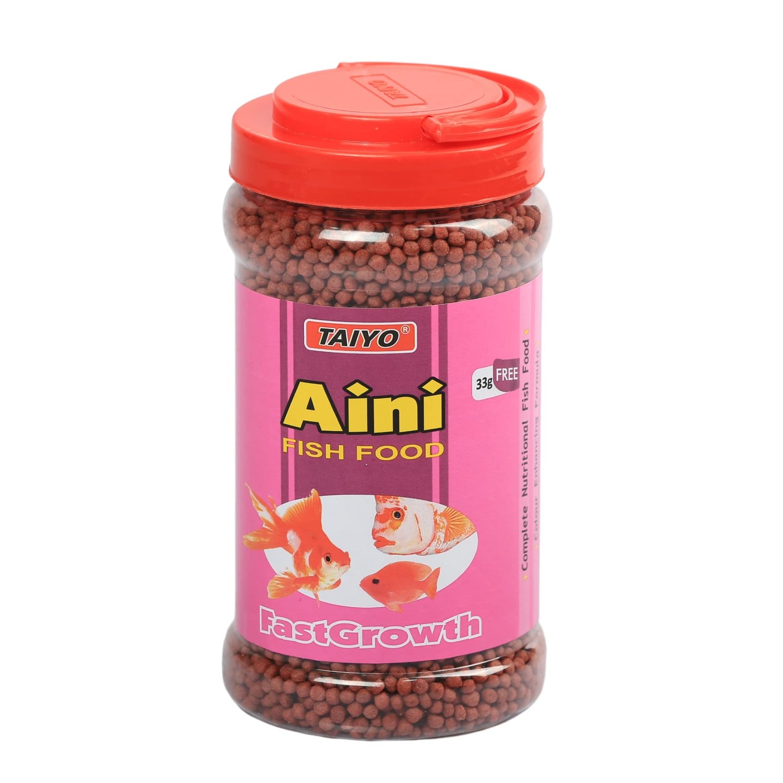 Taiyo Aini Fish Food, Fast Growth Enhancing Formula, 2.5 mm pellet size - 330g (packaging may vary)