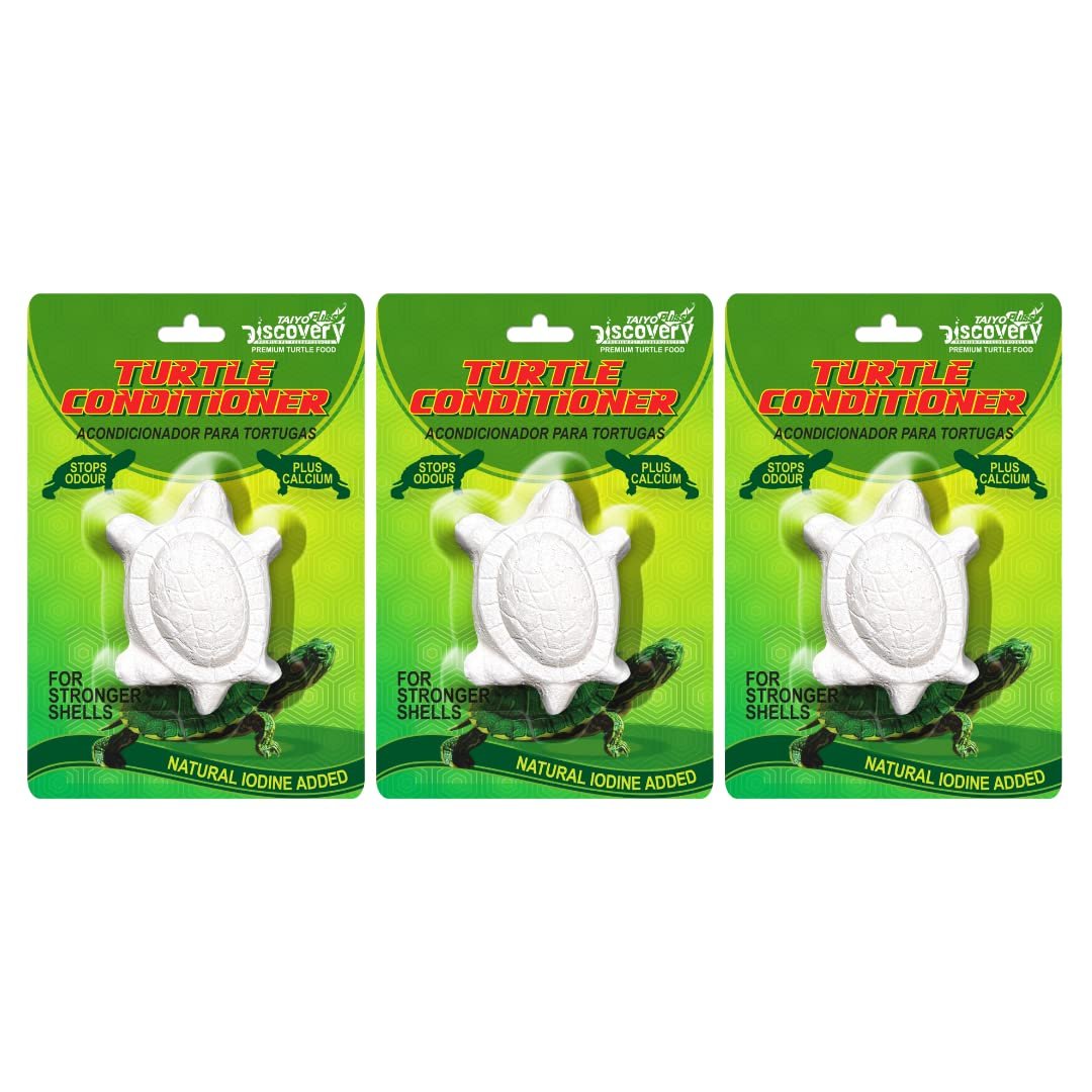Taiyo Pluss Discovery Turtle Conditioner - Pack of 3 | Slow Release with Calcium, Vitamin D3 & Natural Iodine | Prevents Shel