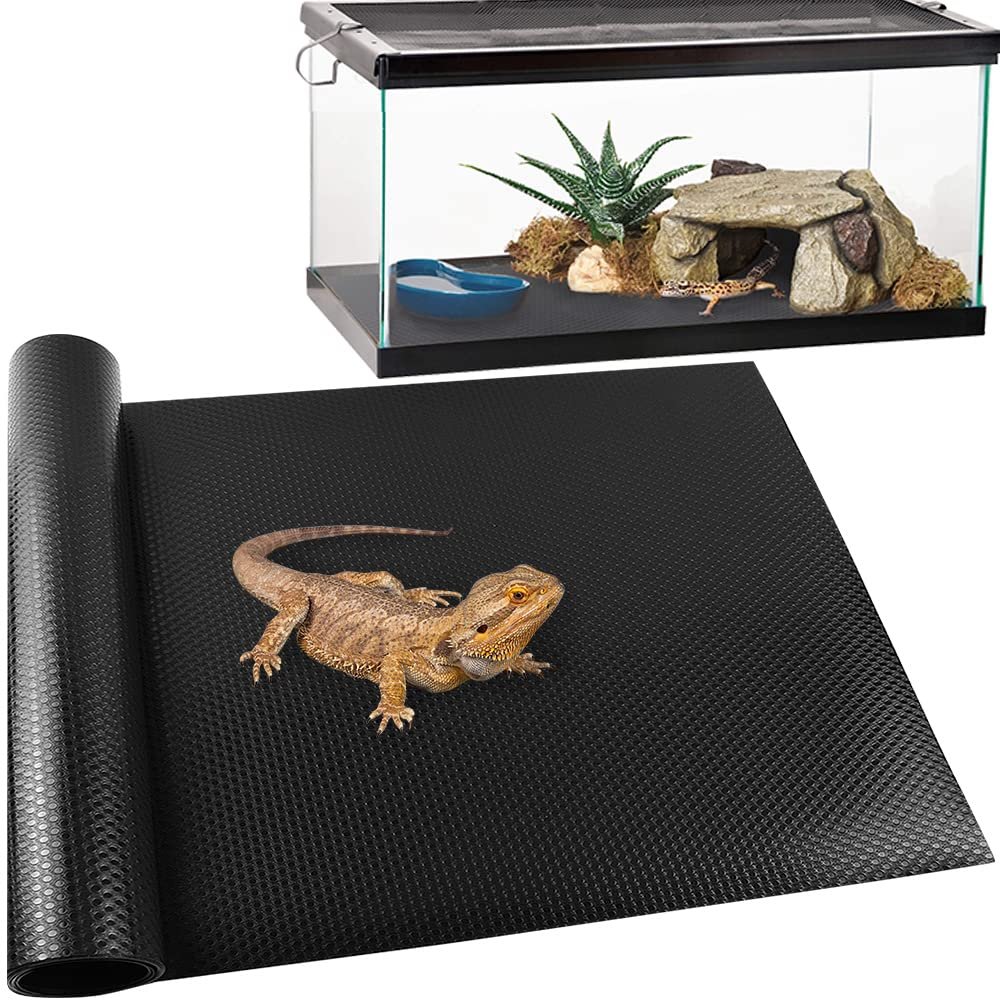 TCYPUHL Reptile Carpet, Reptile Mat, Bearded Dragon, Leopard Gecko | Reptile Mat Thicker, Leopard Gecko Tank Accessories, Sub