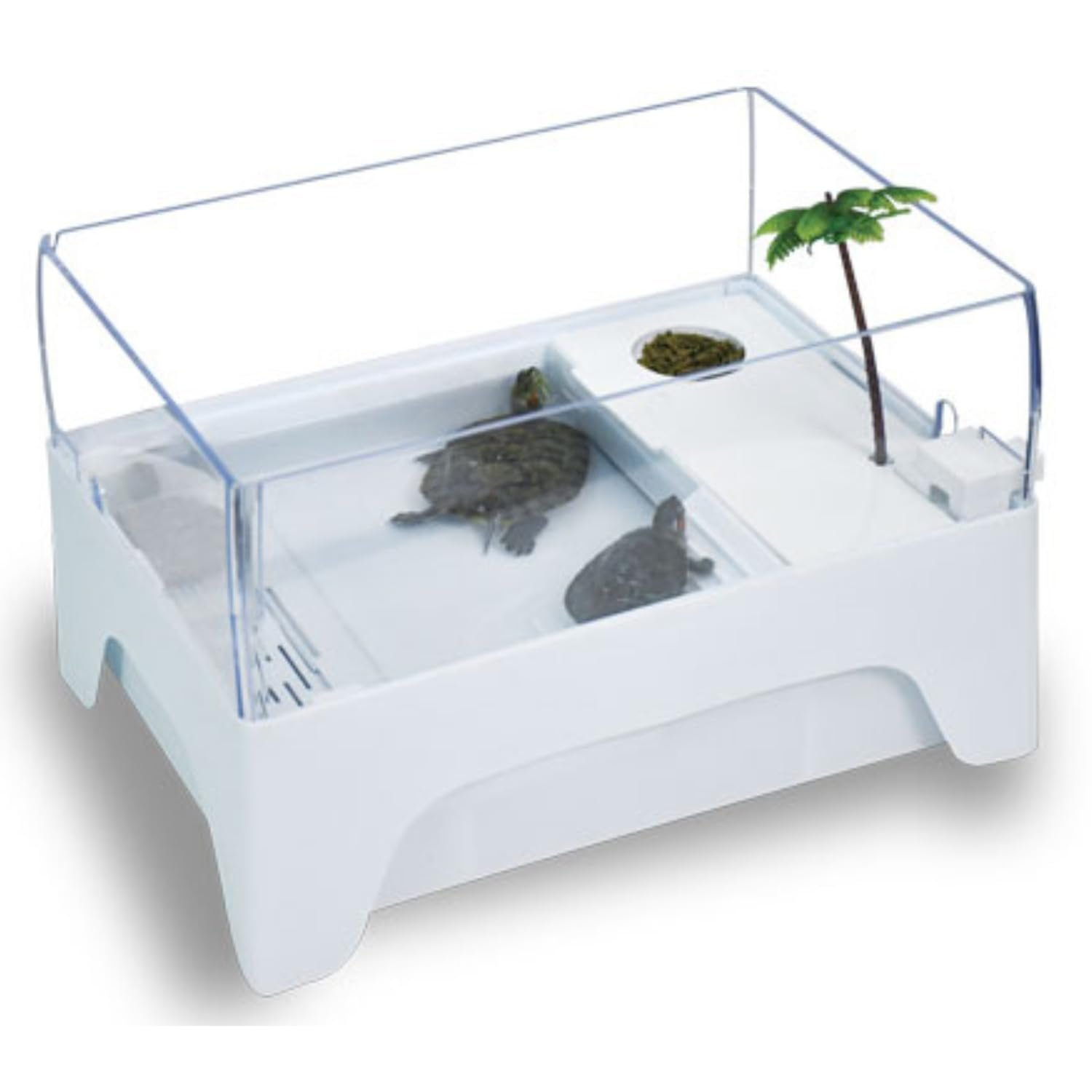 TUNAI Dophin TT 360 Adult Turtle Tank | High Fence to Avoid Escaping | Basking Platform | (Original from Store) Suitable for