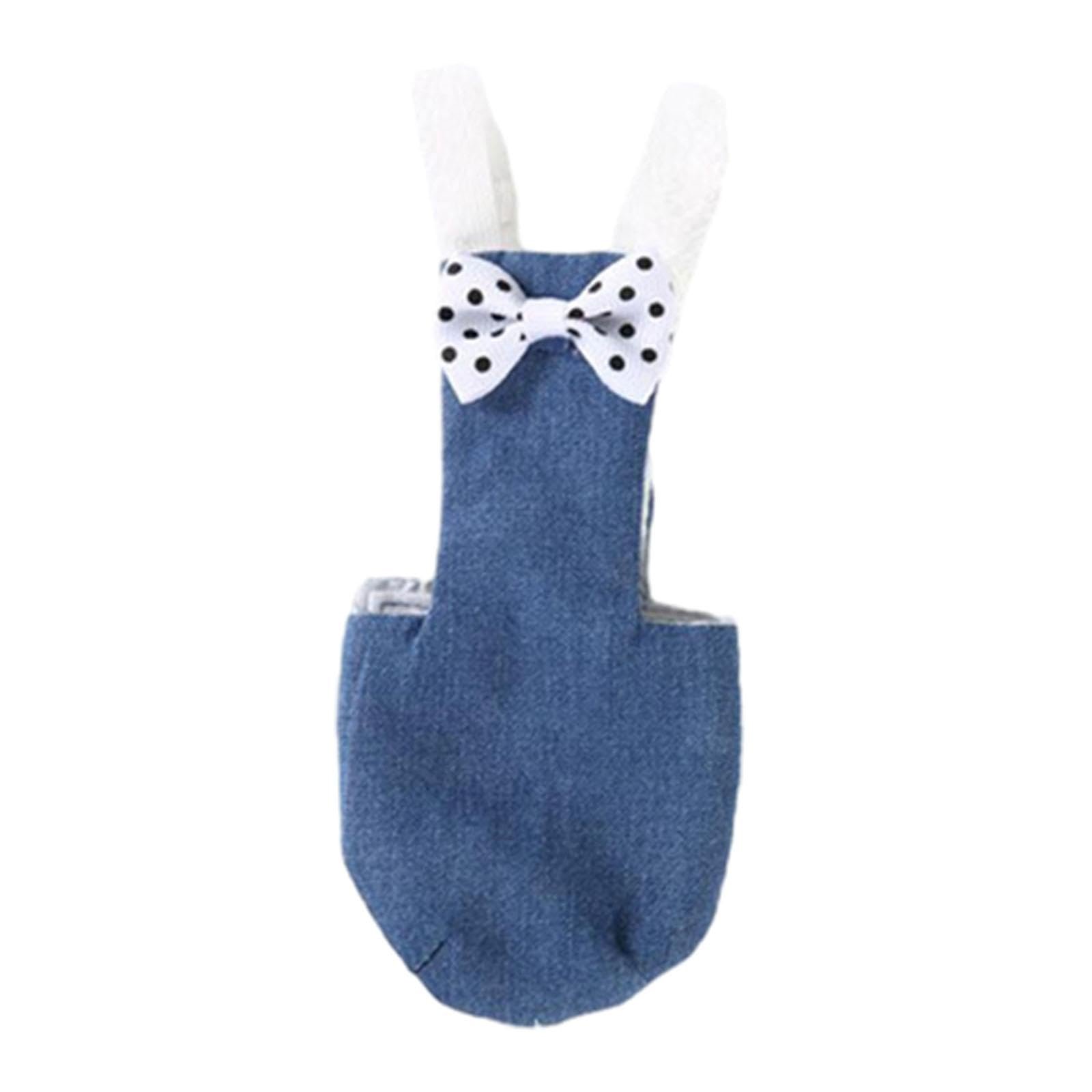 UJEAVETTE Parrot Diaper Reusable Washable Nappies Flight Suit for Small to Large Birds Denim S