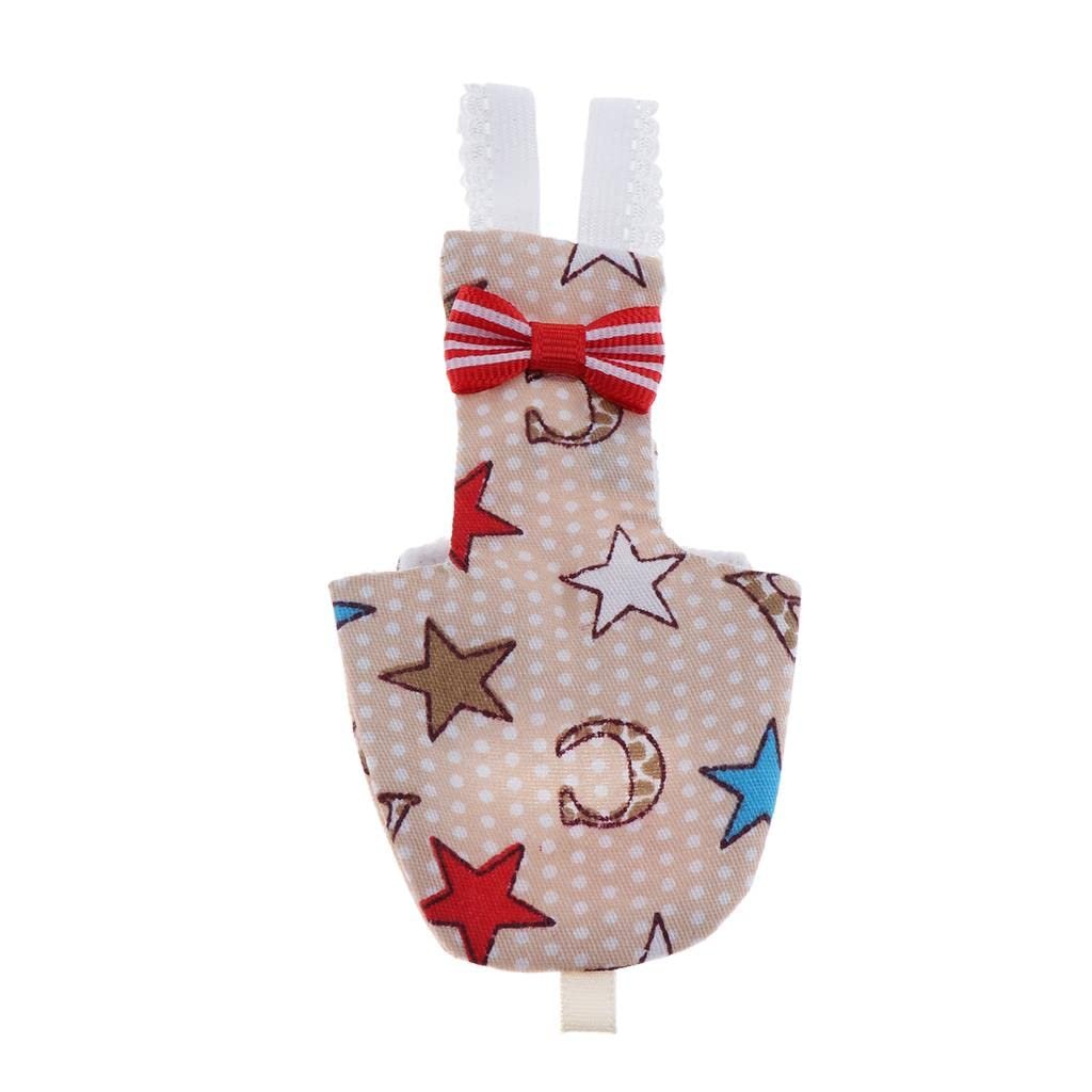 UJEAVETTE Parrot Diaper Reusable Washable Nappies Flight Suit for Small to Large Birds ABC S