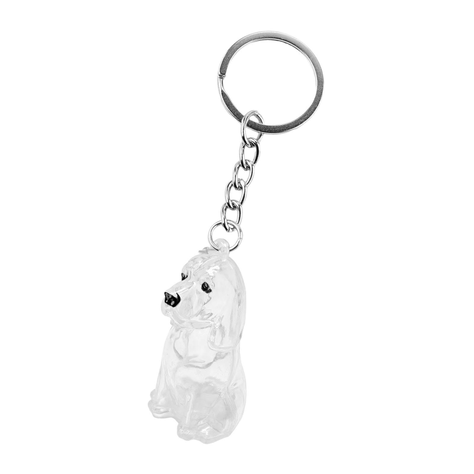 VELURA Dog Shape Keychain Pet Hair Storage Bottle for Sympathy Gift Girls Women Men Beagle|1 Pet Hair Memorial Bottle|Pet Mem