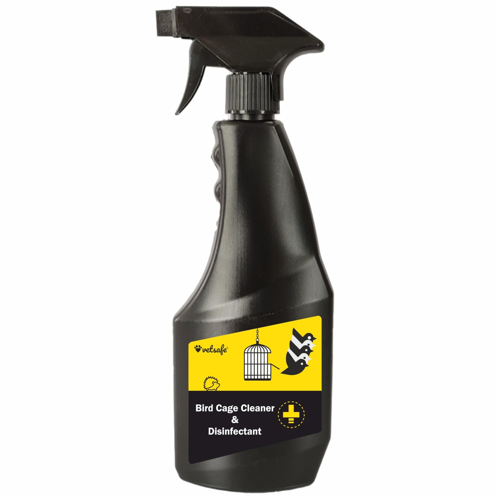 VetSafe Bird Cage Cleaner & Disinfectant Spray 500 ml | Safe & Effective Cage Cleaner | Odour Control & Hygiene Solution for