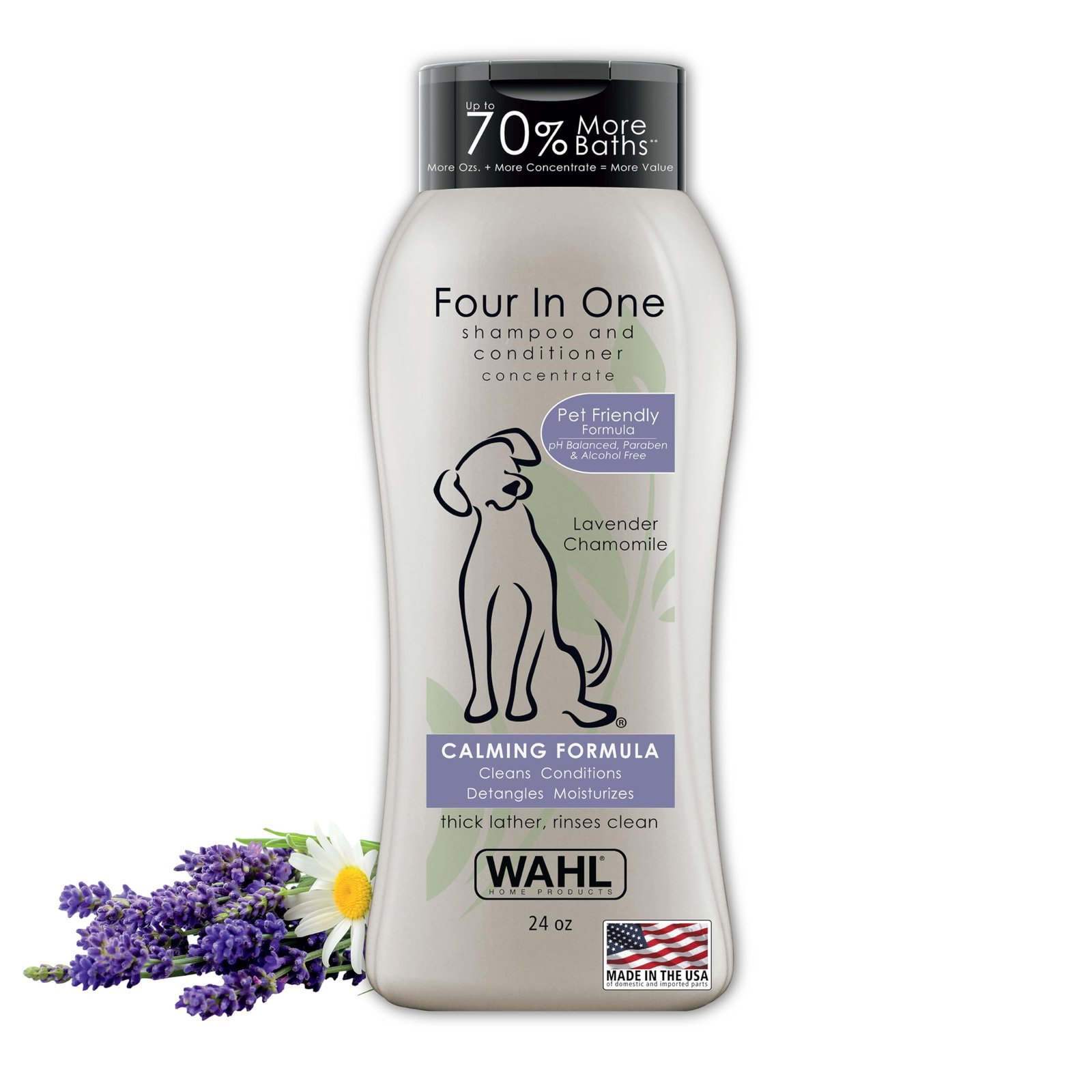 Wahl 820000 4-in-1 Shampoo, Lavender Chamomile 700 ML (Dogs)