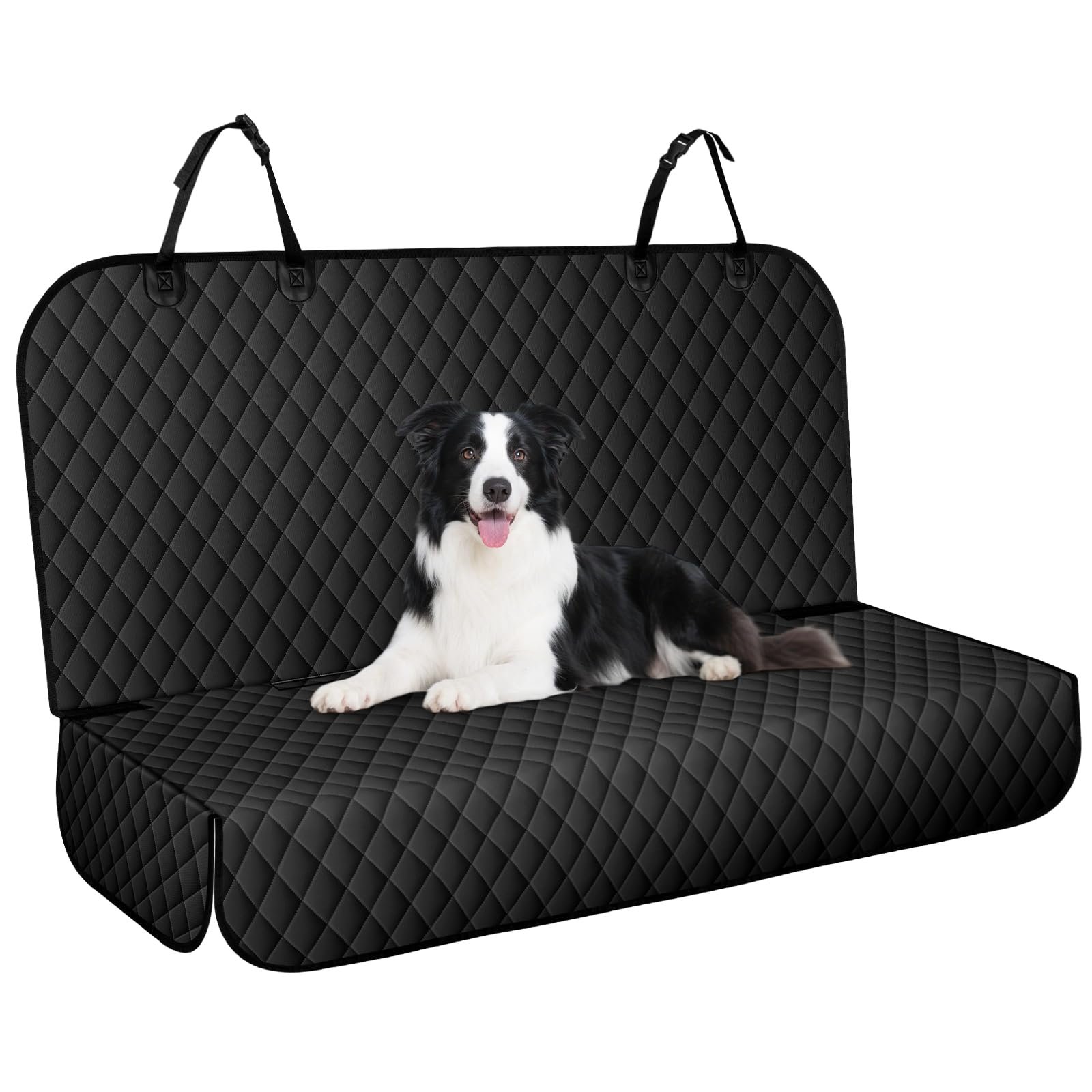 Waterproof Dog Backseat Cover for Cars, Pet Seat Protector, Carbon Black | Backseat Cover Protects Seats From Dirt & Scratche