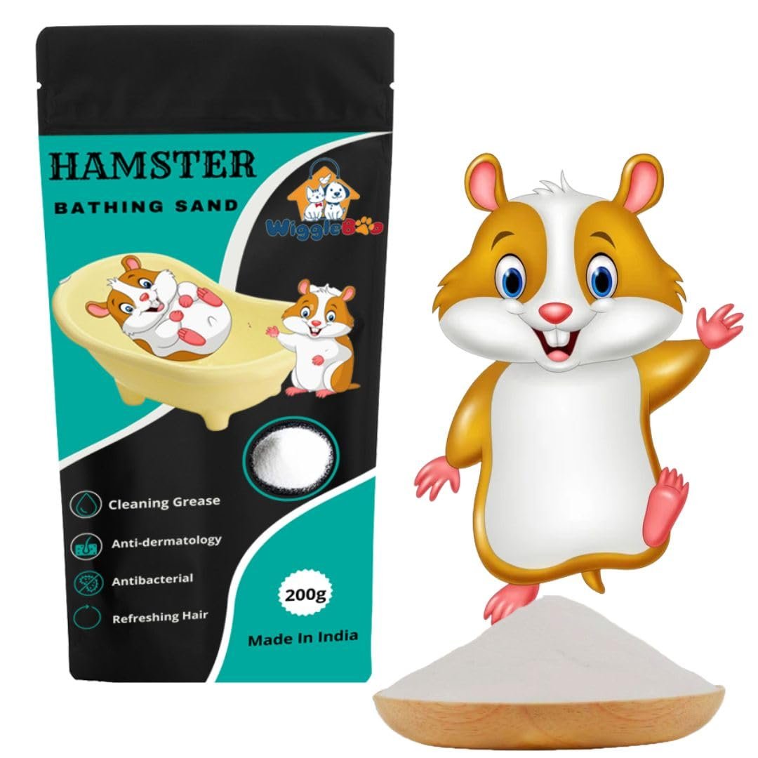 WiggleBoo Dust-Free Hamster Sand Your Tiny Friend's Ultimate Bathing and Bedding Solution |Desert Dreams|Pamper Your Hamster|