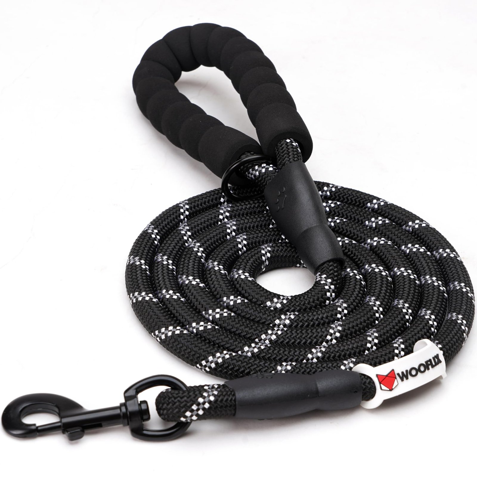 Wooflix Heavy Duty Nylon Dog Leash | Anti Slip Padded Handle Long Dog Leash | Highly Reflective Leash for Dogs | Dog Rope for