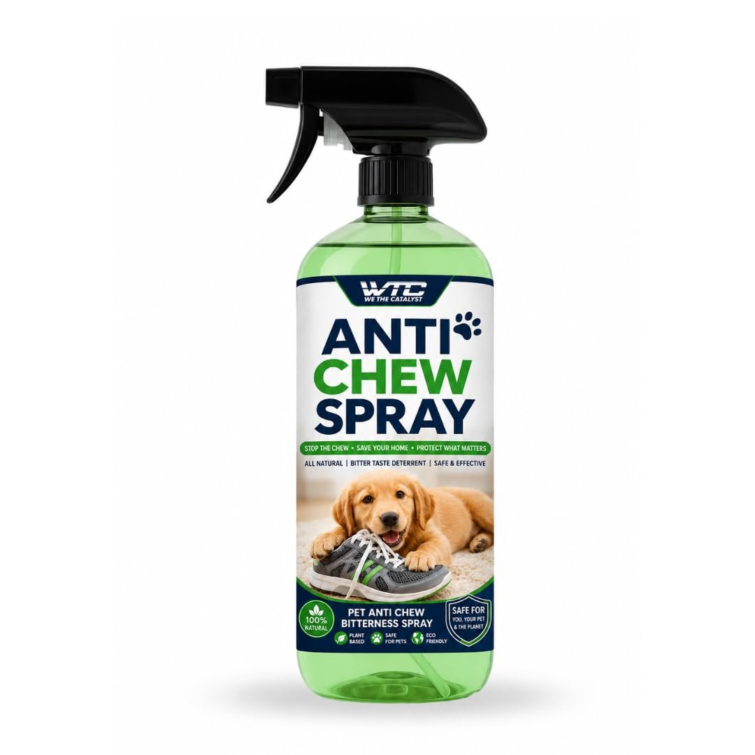 WTC Bitter Apple Spray 500 ml for Dogs to Stop Chewing | Puppy and Dog Chewing Spray Deterrent | Anti Chew Extra Strength Pet