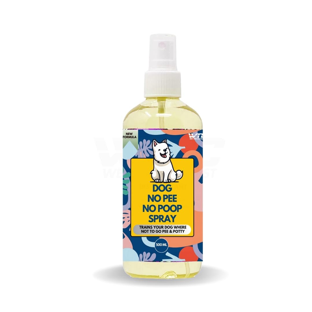 WTC Dog No Pee No Poop Potty Training Spray, 500 ML – Non-Toxic Dog Spray to Prevent Peeing and Pooping – Natural No Marking