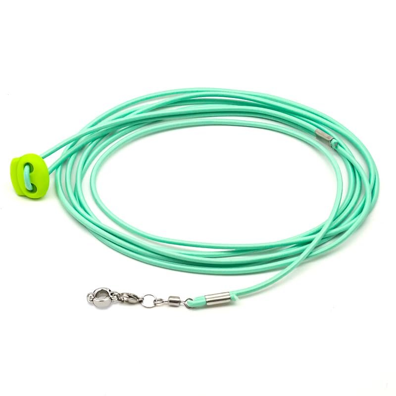 ZIBUYU® 6.6ft Parrot Leash with 6.5mm Metal Feet Loop Elastic Bird Harness with Adjustable Buckle Wrist Attachable Bird Aviat