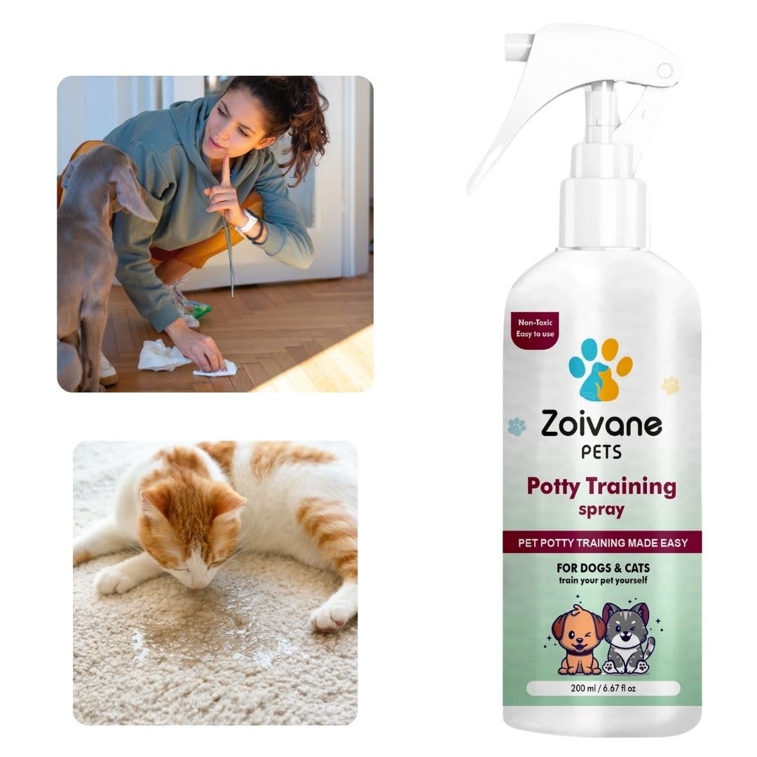 ZOIVANE Potty Training Spray for Puppy | 200 ML | Dog Potty Training Spray, Puppy Potty Training Spray, Poop Spray for Dogs &