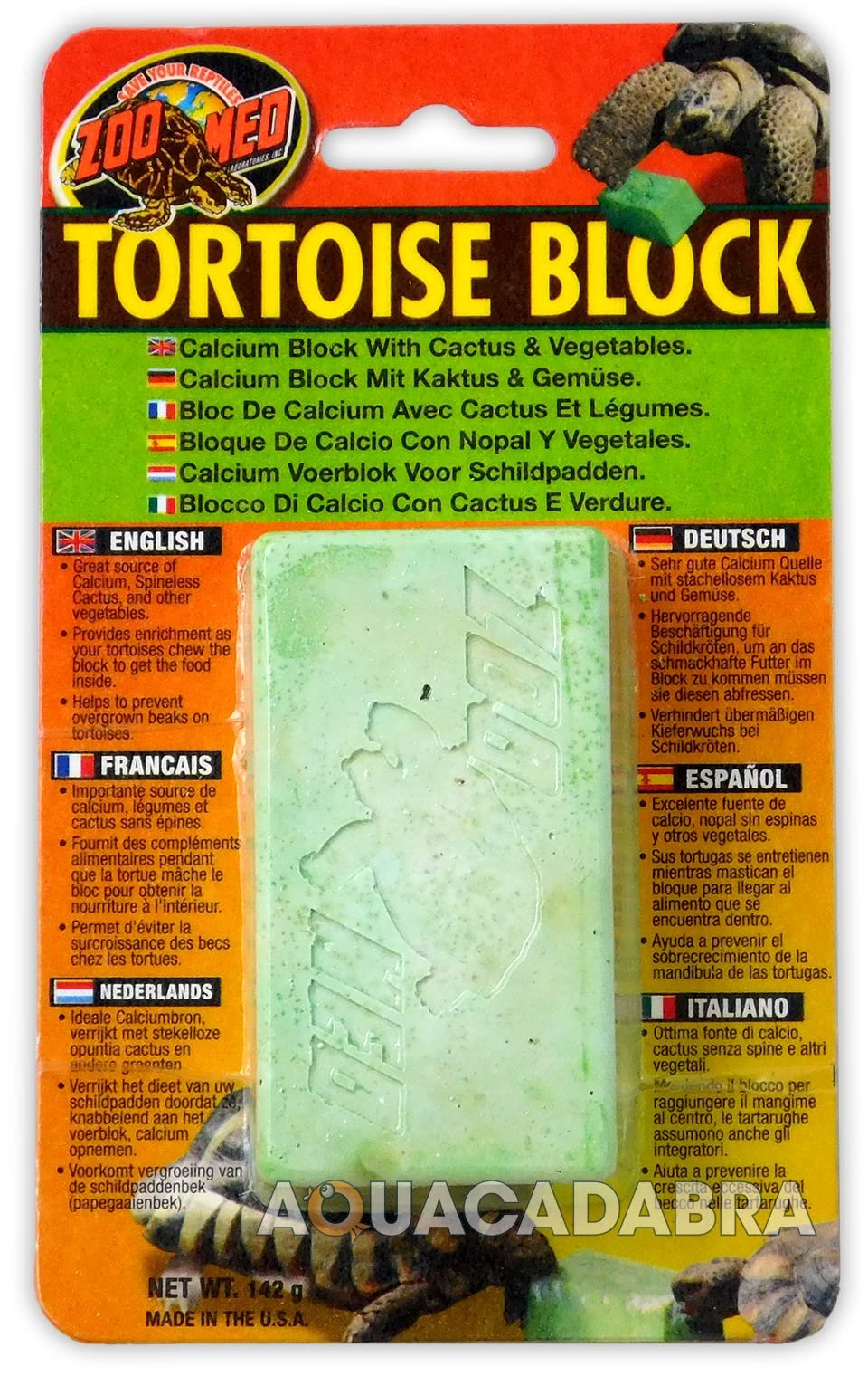 Zoo Med Laboratories SZMBB55 Tortoise Banquet Block, Net WT 5 oz, All Life Stages, 1 Count