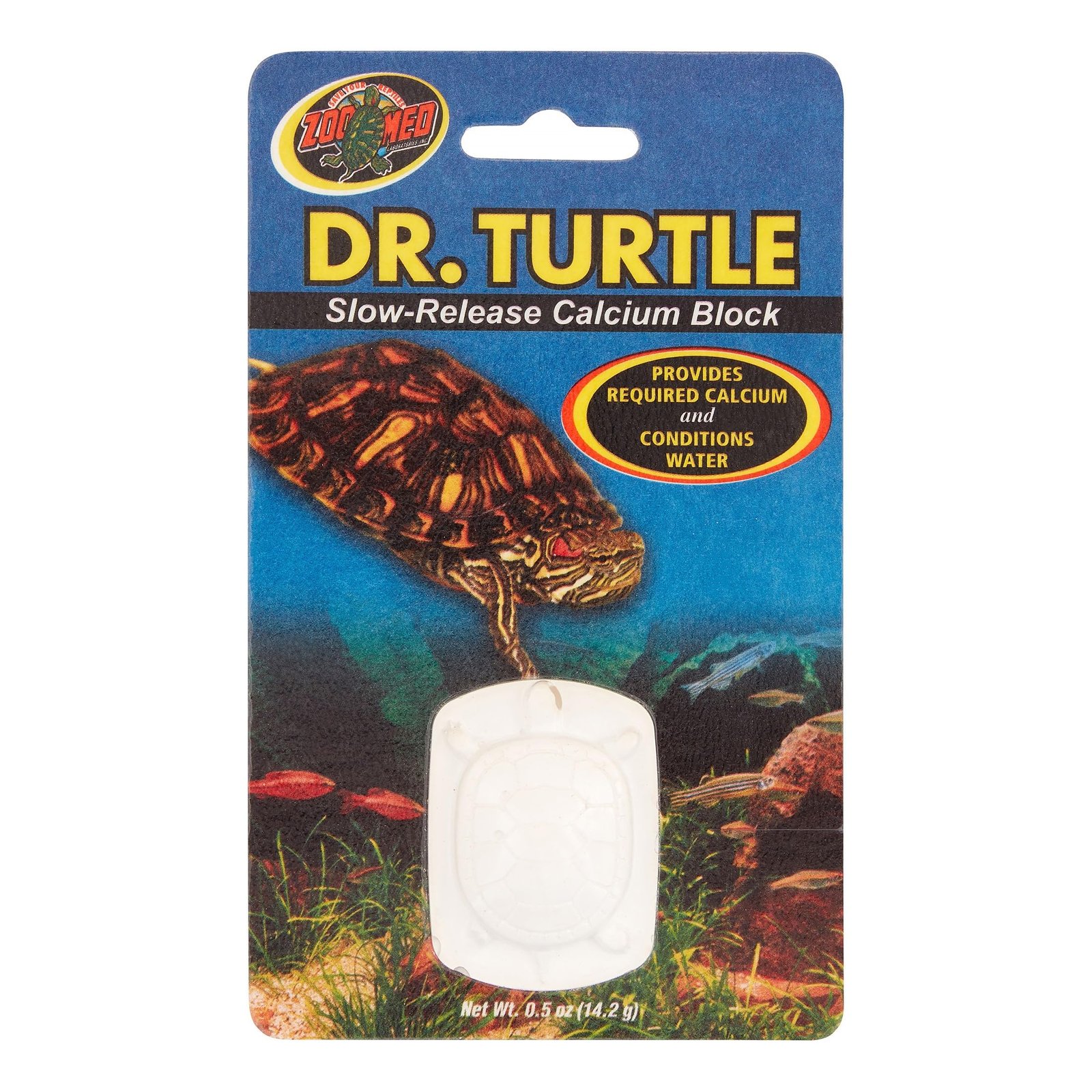 Zoo Med Laboratories SZMMD11 Dr. Turtle Slow-Release Calcium Block, Net WT .5 oz