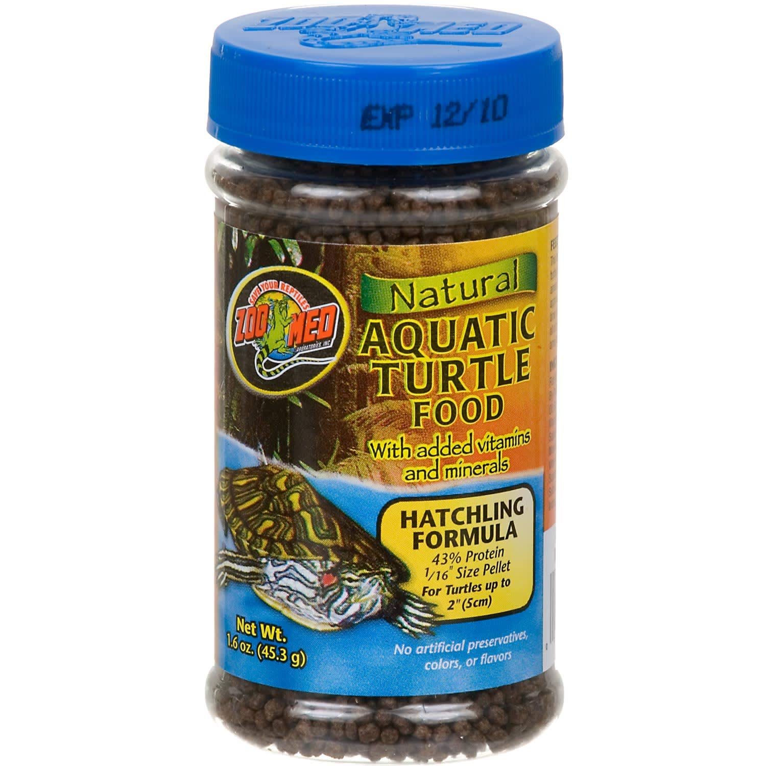Zoo Med Laboratories SZMZM56 Hatchling Aquatic Turtle Dry Food, 1.6-Ounce