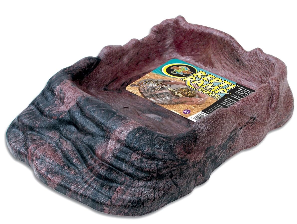 Zoo Med Plastic Repti Ramp Bowl (XLarge), Lizard, Turtle, Frog, Toad, Salamander, Snake