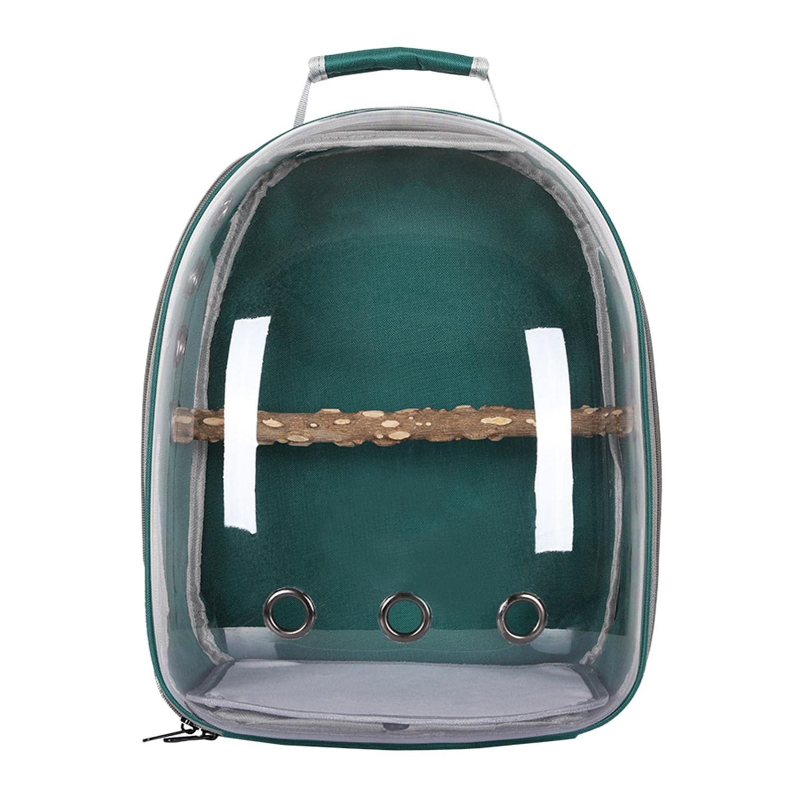 ZOOMELLA Bird Carrier Cage Shoulder Bag Pet Parrot Travel Clear Backpack Green Pet Supplies|Bird Supplies|Cages