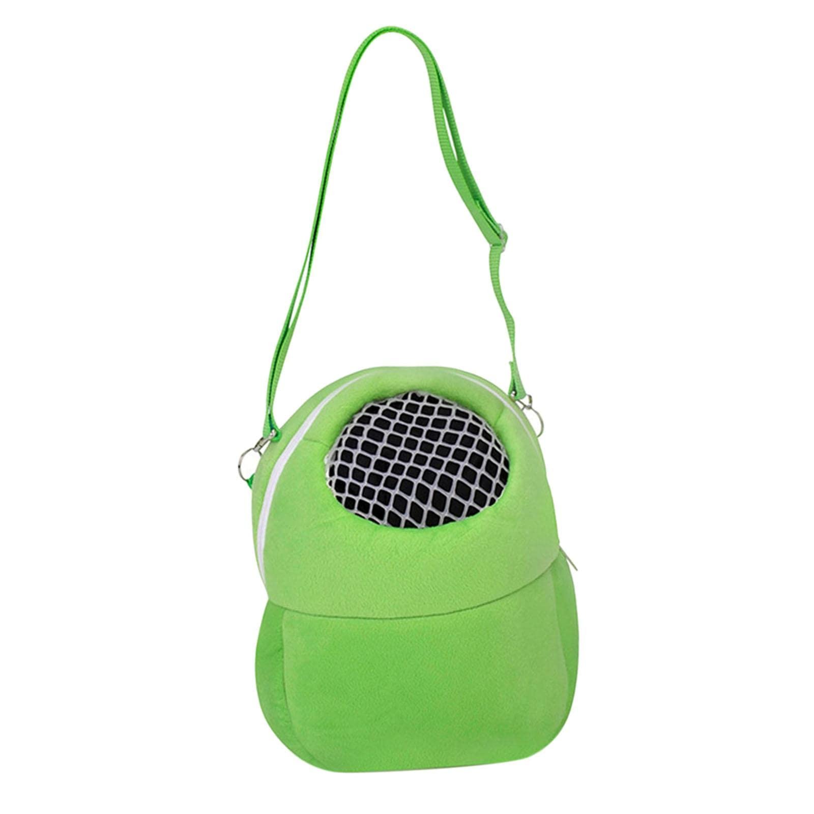 ZOOMELLA Pet Small Animal Carrier Bag Travel Warm Cage Hamster Pouch Green 17X14Cm Pet Supplies|Small Animal Supplies|Carrier