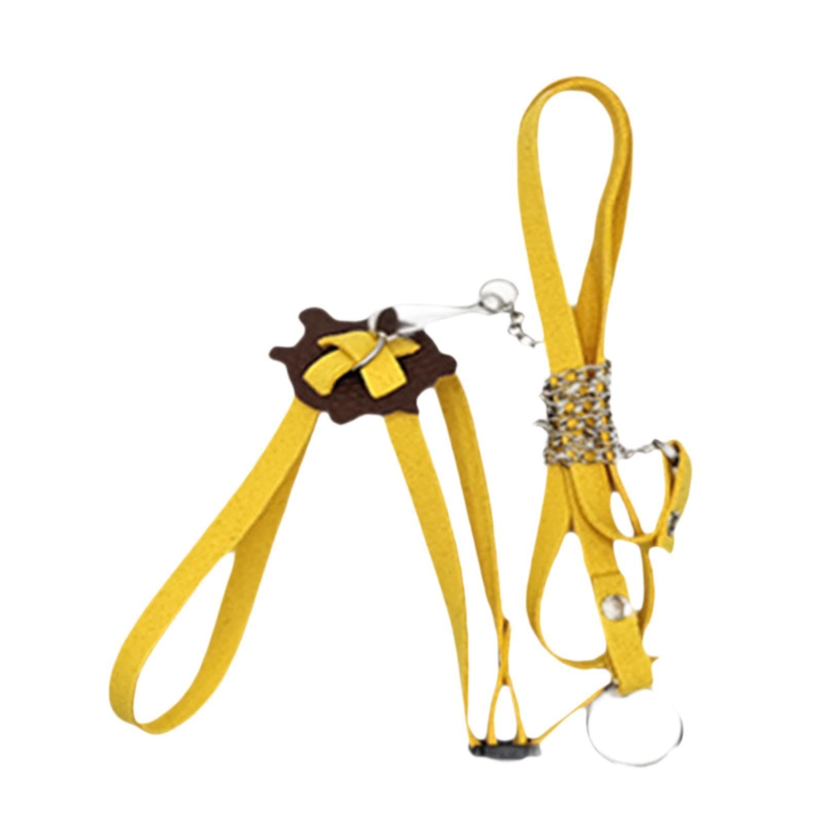 ZOOMELLA Reptile Harness Leash Adjustable Tortoise Harness for Outdoor Walking Lizards